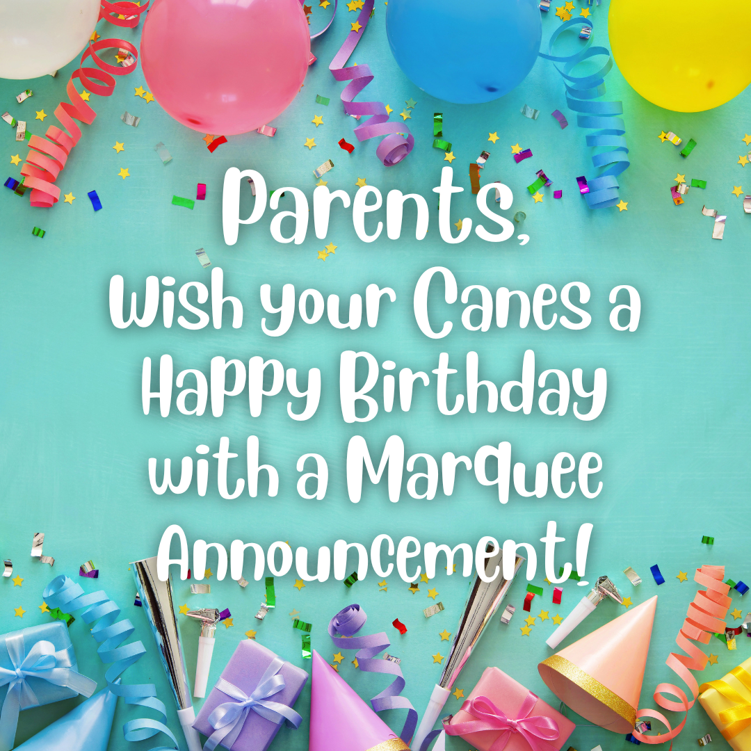  Happy Birthday Marquee Announement